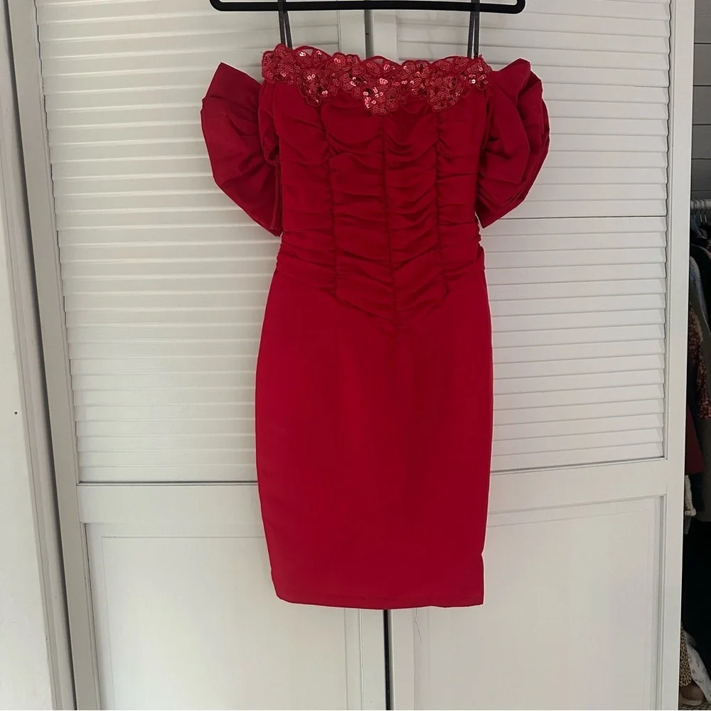 jessica mcclintock for gunne sax red dress Meet  Cherry Hill From Chapter V  Midnight Masquerade Now available to rent. A vintage 'Jessica Sax' scarlet satin minu sculpted with a structured bodice that Vintage 1980s Gunne Sax Jessica